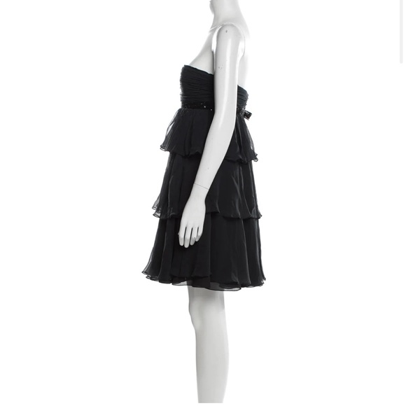 Marchesa Notte black sequined strapless dress - Picture 2 of 3